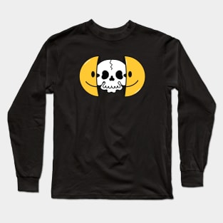 Smile it won't kill you Skull Long Sleeve T-Shirt